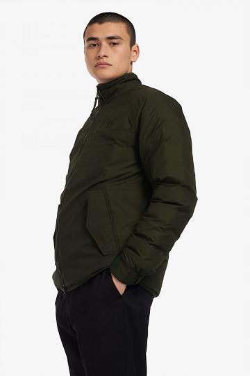 Geaca Barbati Fred Perry Insulated Zip-Through Verzi | RO 1196HAPK